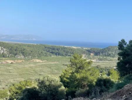 Land For Sale In Sarigerme 425M2 With Full Sea View